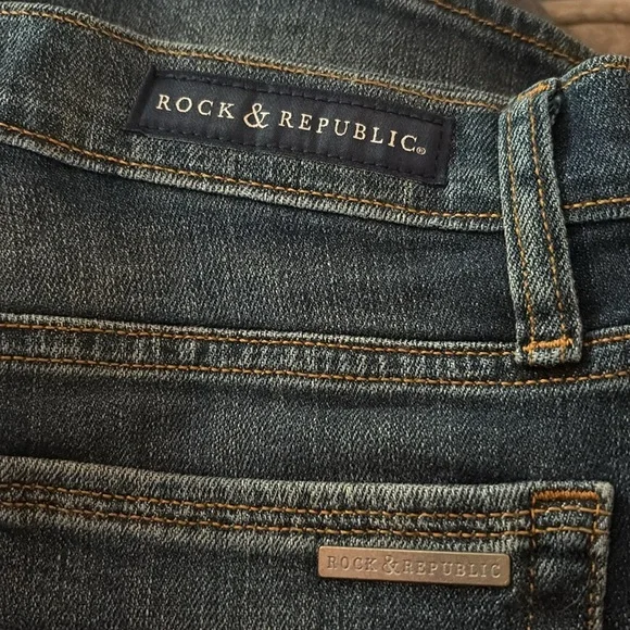 Rock & Republic Kimber Indigo Denim Shorts size 4 - Picture 3 of 5
